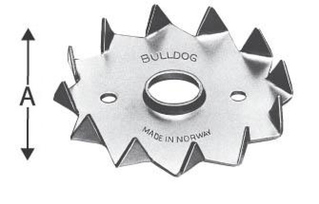 Bulldog wood connector ES  50  M 12 one sided, hot-dip galvanized